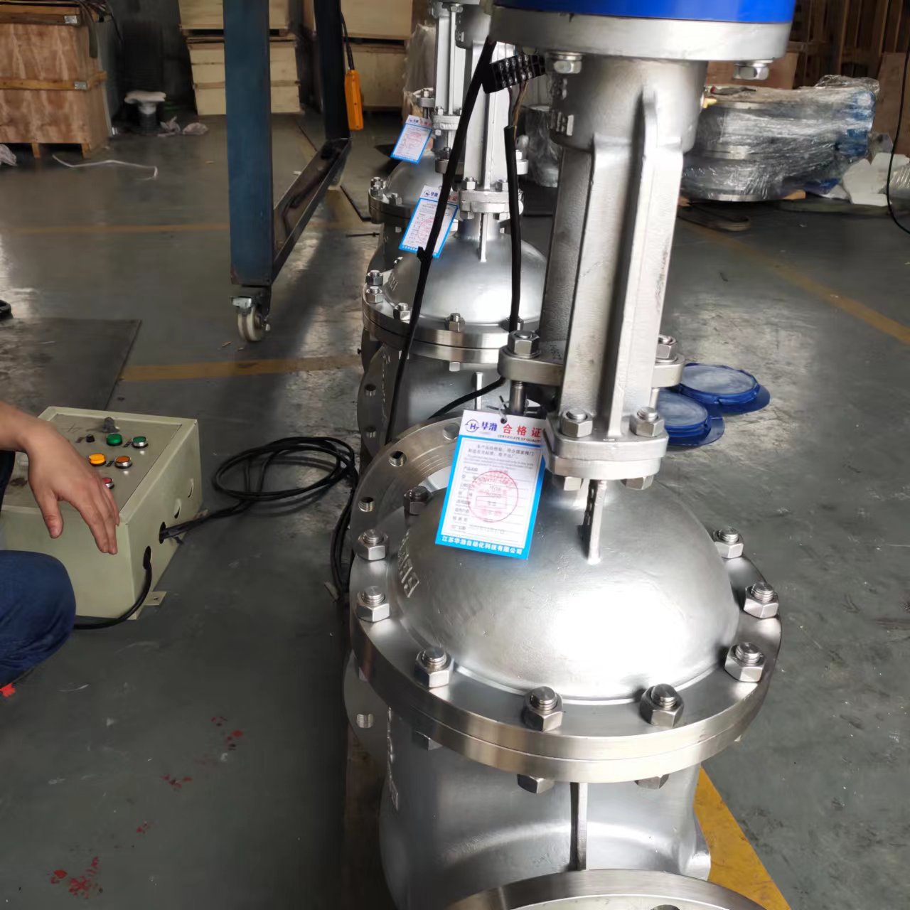 不锈钢手电两用法兰闸阀Z941H-16P-DN250 智能开关型蒸汽管道闸阀