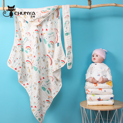 High density Sixth floor washing Bubble Gauze children newborn baby Cuddle baby Scarf Baby Swaddle