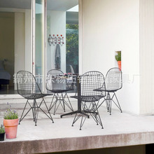 北欧铁艺餐椅伊姆斯经典椅子咖啡厅餐厅金属椅外贸酒店椅