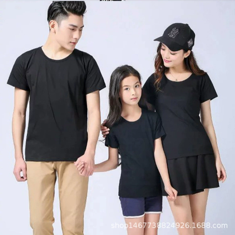 Футболка с круглым вырезом, Новая повседневная мужская и женская одежда, однотонная Студенческая рабочая одежда с коротким рукавом, рекламная рубашка