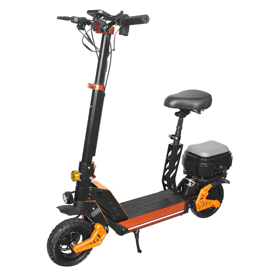 Nuevo scooter plegable para adultos con asiento amortiguador 10 pulgadas scooter eléctrico M5 scooter image 10