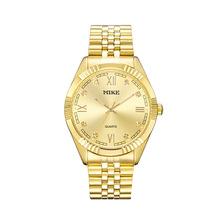 MIKE 米可钢带手表 商务手表 防水表 经典情侣手表 石英手表