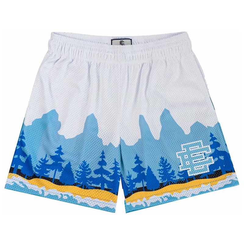 Summer New EE American Shorts Sports Basketball Quarterers Mesh Quick-drying Fitness Casual Running Shorts Cross-border
