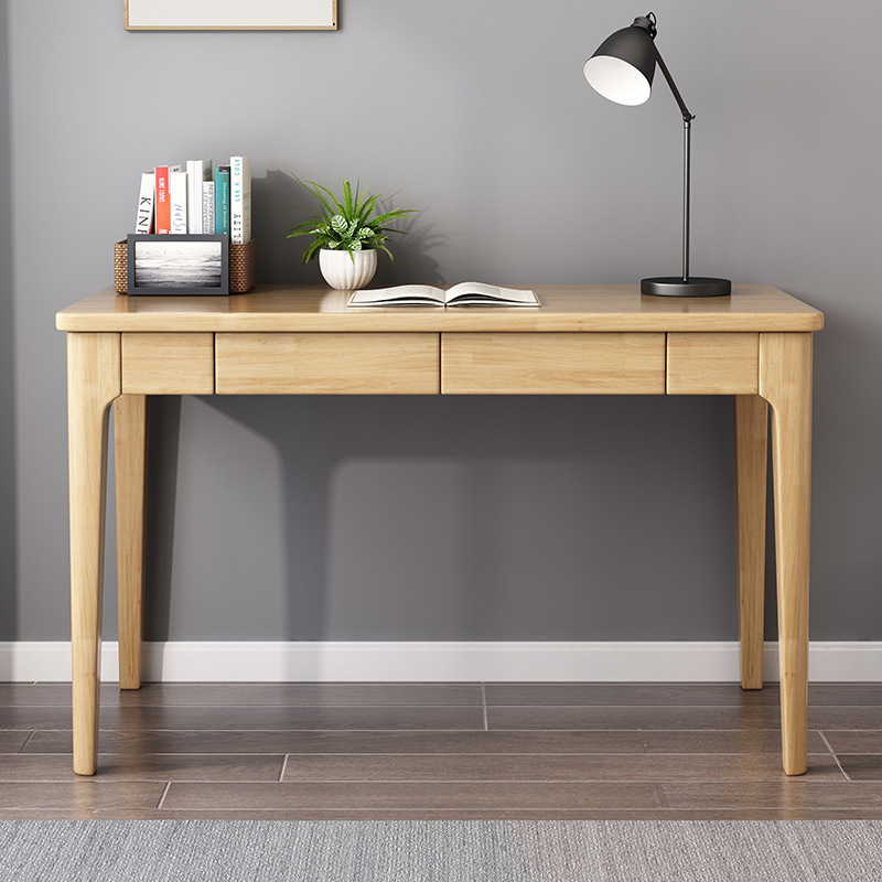 Modern minimalist solid wood desk home desktop computer desk simple middle school student study desk writing desk office desk