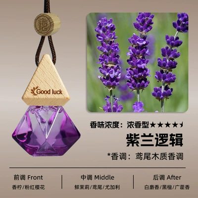 Car Perfume Aromatherapy Car Air Freshener Hanging Piece - purple-orchid-logic
