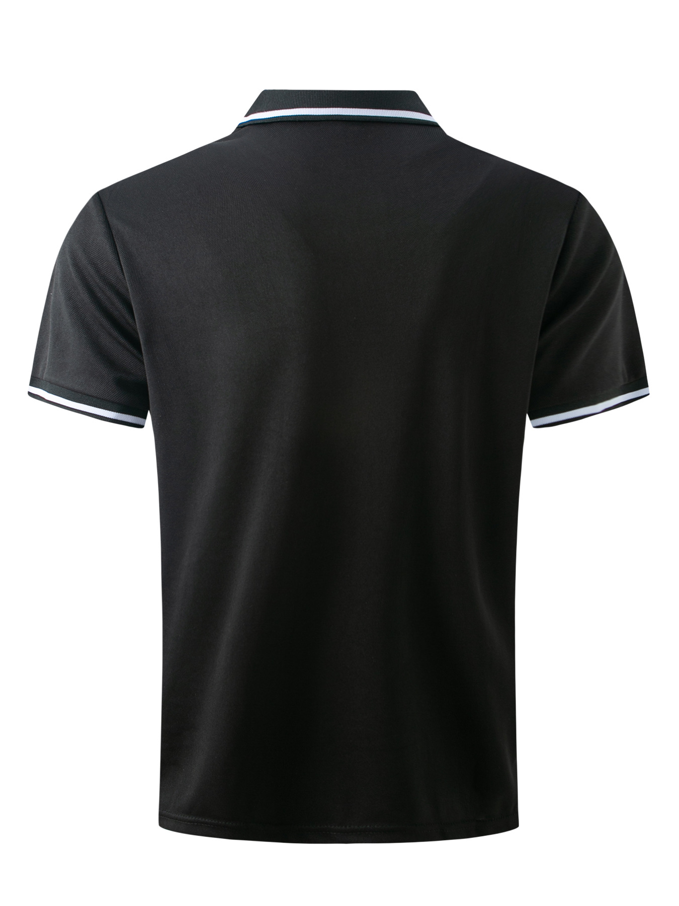 Polo da uomo con collo a coste e chiusura a bottoni_voghion.com