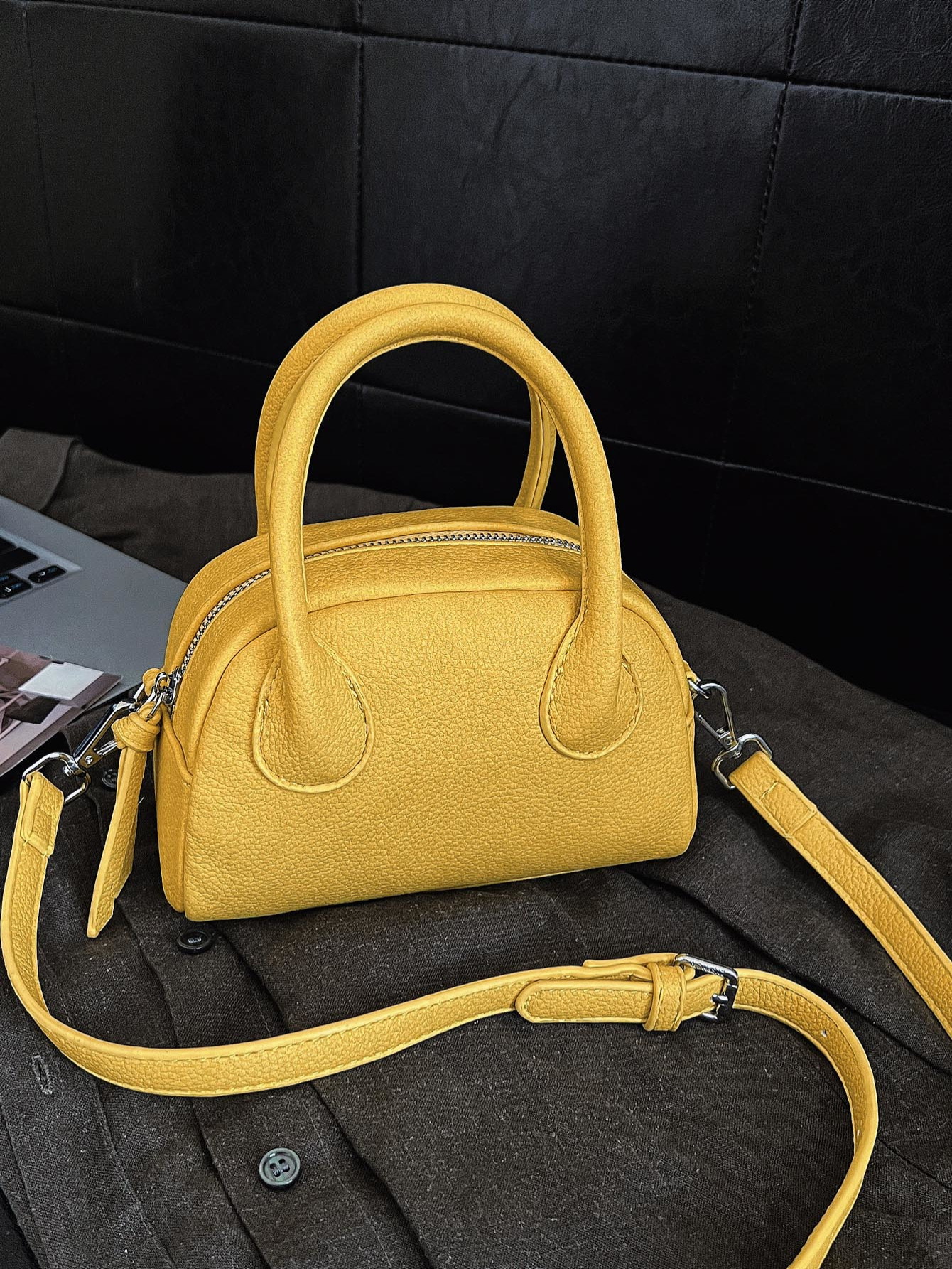 2026 nueva moda ocio personalidad retro estilo extranjero bolso de nicho de diseño de mujer textura bolso de concha de hombro image 2
