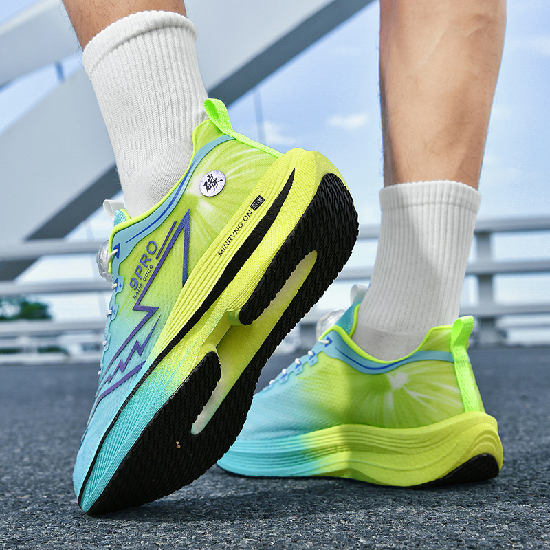 Red Rabbit 9pro zapatos de carreras de carbono transpirables de malla de entrenamiento deportivo amortiguador para niños mayores zapatos antideslizantes para estudiantes