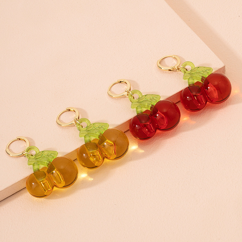 Boucles D&#39;oreilles Rétro Fruits Cerises display picture 4