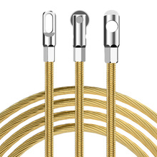 穿线神器弹簧穿线器电工专用拉线引线穿管器钢丝网线暗线滑轮头