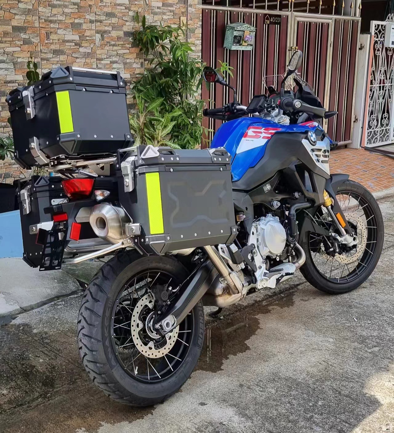 Suitable for BMW motorcycle F750GS/F850GS ADV stainless steel three-box bracket tail box rack side box rack