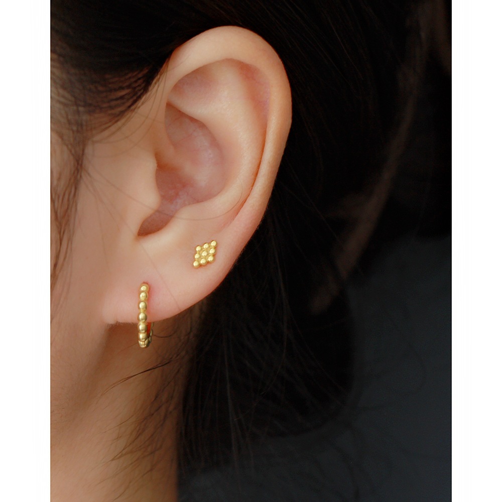 Fashion Square Silver Earrings Plating 925 Silver Earrings