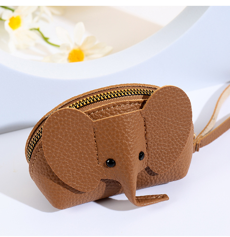 Bolso colgante llave femenina bolsa de tarjetas creativas personalidad pequeña billetera cremallera de color sólido tarjeta de tarjeta de tarjeta de tarjeta múltiple