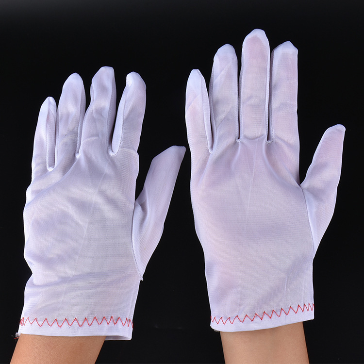 厂家批发防静电无尘布料防护手套保护手套 防护无尘手套