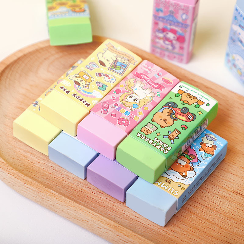 橡皮擦套装批发卡通吸卡橡皮小学生儿童礼品铅笔擦擦的干净不留痕|undefined