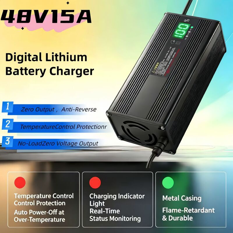 48V15A Lithium Battery Electric Vehicle High-Power Aluminum Shell Charger 54.6V58.8V Ternary Iron Lithium 48V15A Lithium Battery Electric Vehicle High-Power Aluminum Shell Charger 54.6V58.8V Ternary Iron Lithium