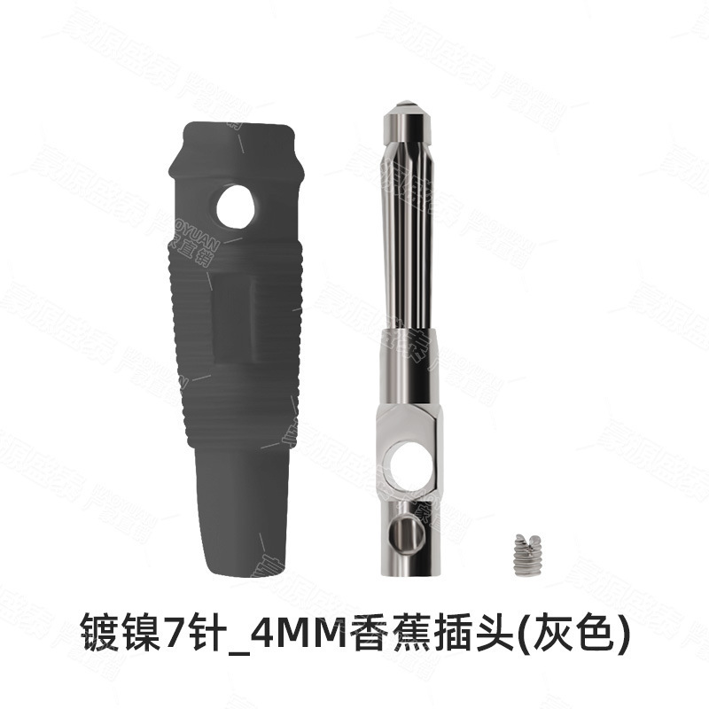 純銅ハンダレス32a大電流高圧バナナジョイント4mmバナナプラグスピーカーコードバナナヘッド7ピン|undefined