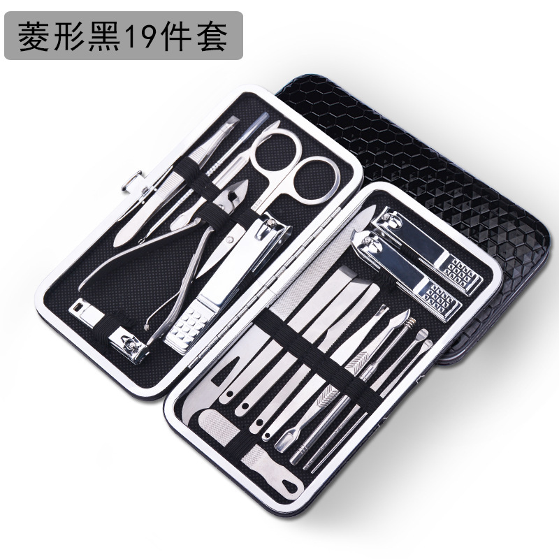 Fábrica directa pedicure kit de cortador de uñas portátil doméstico de acero inoxidable pinza de uñas pedicure kit de herramientas de manicuras