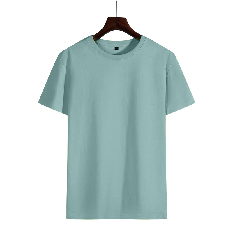 Xinjiang camiseta de algodón de vello largo 180g personalizada camiseta cultural de publicidad impresión bordada LOGO camiseta de actividad grupal personalizada