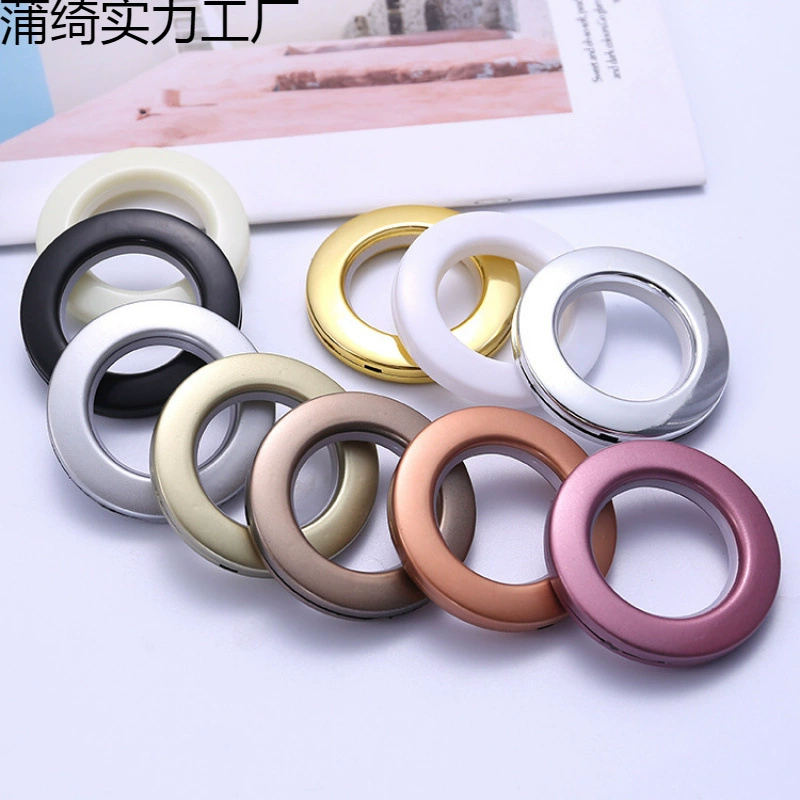 Foreign trade direct supply creative perforated curtain buckle flat roman ring multi-color accessories roman ring