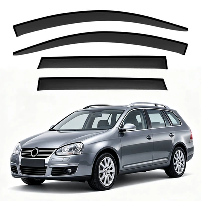 Suitable for Volkswagen VW Jetta SportWagen window visors, sun and rain deflectors, and rain guards [North America]