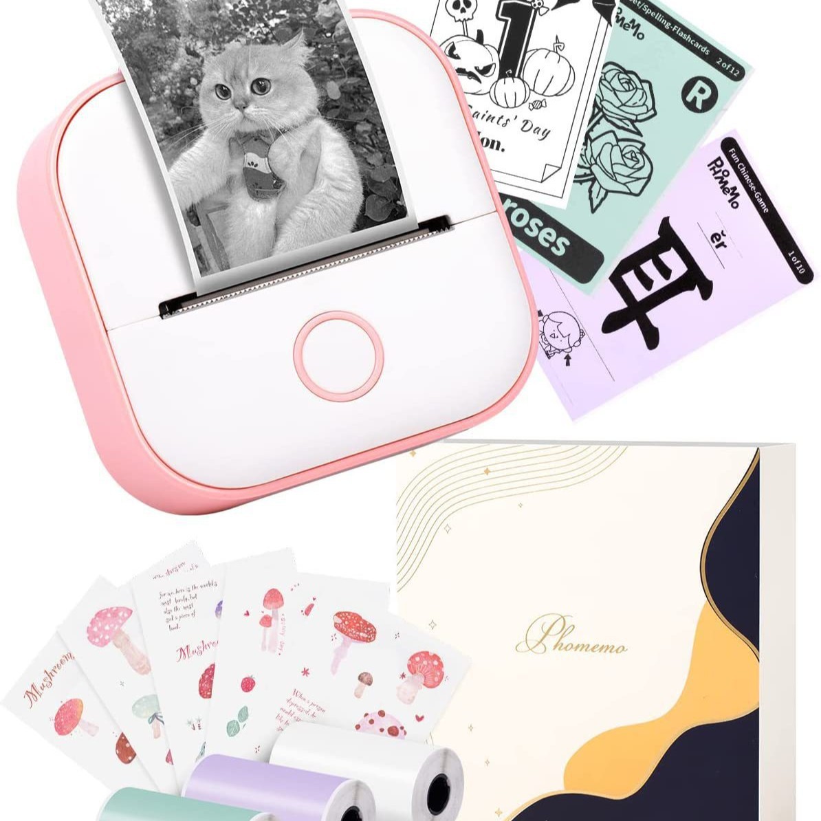 Pink gift box (including white, green and purple consumables)