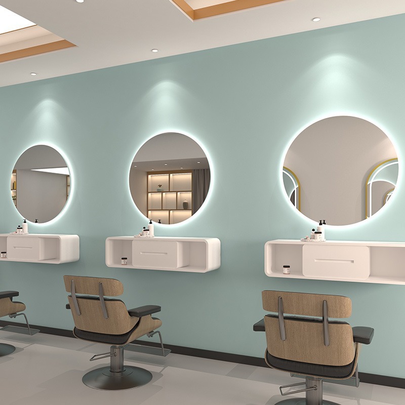 Espejo de corte de pelo de un solo lado, espejo de corte de pelo, espejo de corte de pelo simple, espejo de corte de pelo, pared, fábrica de salón de pelo
