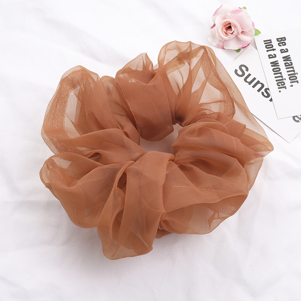 Qiyue super grande filato di seta brillante intestino crasso anello per capelli piccolo fresco corda per la testa organza cravatta per capelli anello per intestino crasso corda per capelli all'ingrosso_voghion.com