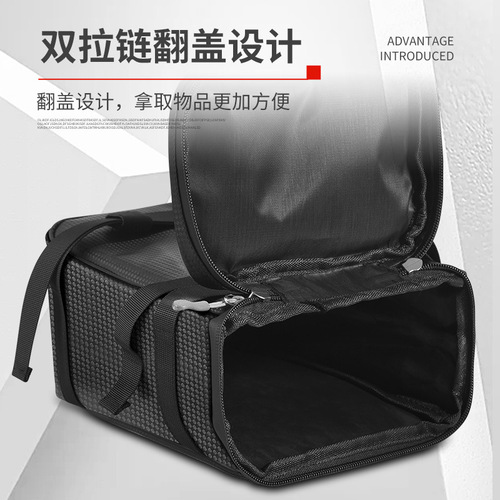 Electric vehicle hanging bag, driving bag, outdoor riding bag, reflective rear seat bag, rain-proof shelf bag, tail bag accessories