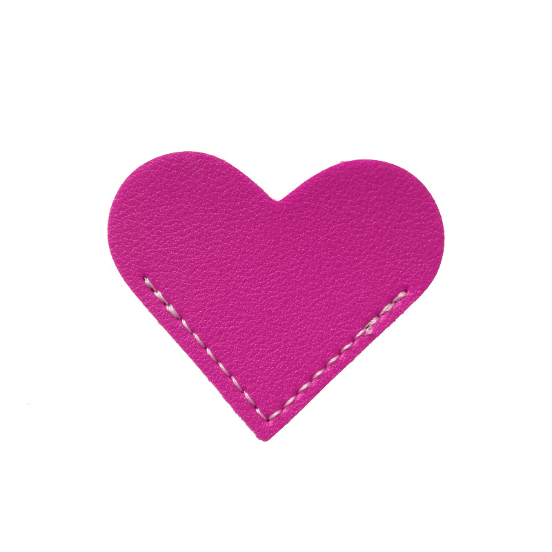 Los fabricantes suministran un gran número de en stock cuero amor notas adhesivas marcador regalo para amigos amor forma marcador pegatinas