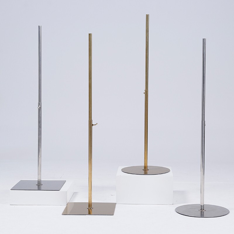 Clothing store model base accessories stainless steel thickened mirror square plate gold and silver iron triangle chassis universal wheel Clothing store model base accessories stainless steel thickened mirror square plate gold and silver iron triangle chassis universal wheel