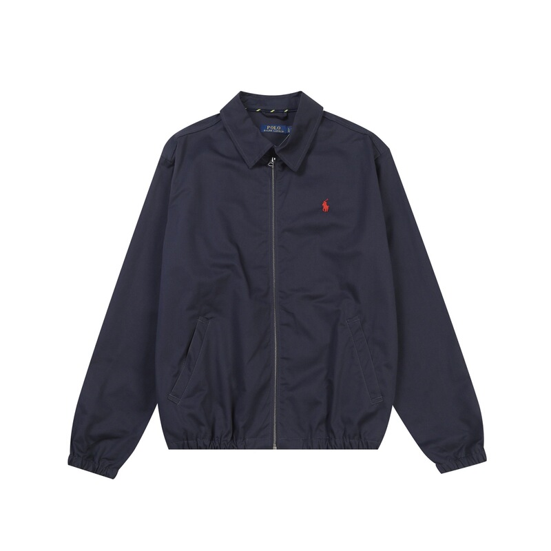 High-End Cross-Border Ralph Rl Pony Embroidery Old Money Style Classic Veteran Jacket Simple Coat Unisex