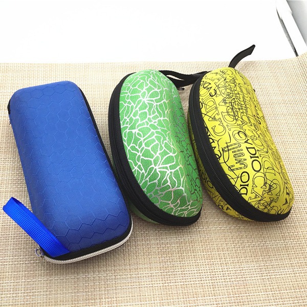 Fashionable Portable Eyeglass Case EVA Zipper Case Nearsighted Sunglasses Case Pressure Resistant Universal Ink Pen Eyeglass Bag Wholesale