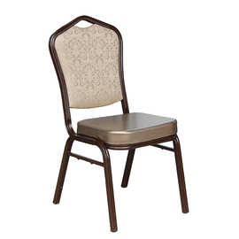 佛山工厂皮革酒店餐厅桌椅铝合金会议椅餐椅铁管宴会椅可配椅套