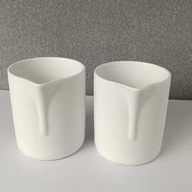 新款磨砂肤感异型陶瓷香薰蜡杯批发 套装 跨境200ML哑光 鹰嘴蜡杯