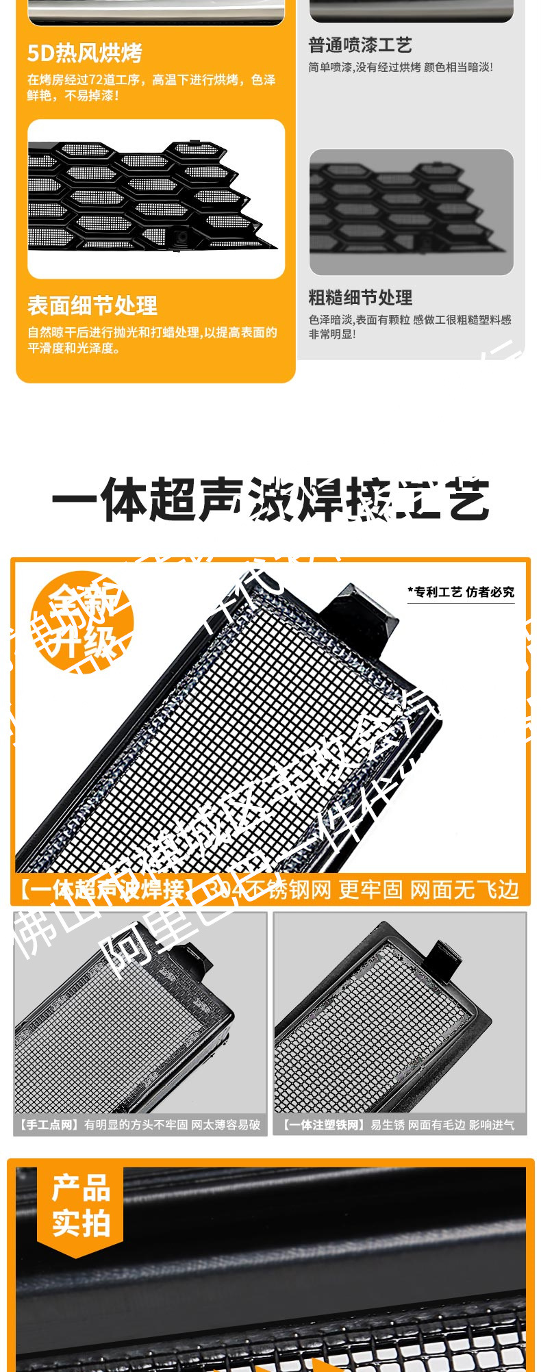 Suitable for Camry Hxs/Hse/Sport Version Luxury Version Integrated Welded Car Insect-Proof Net Front Grille