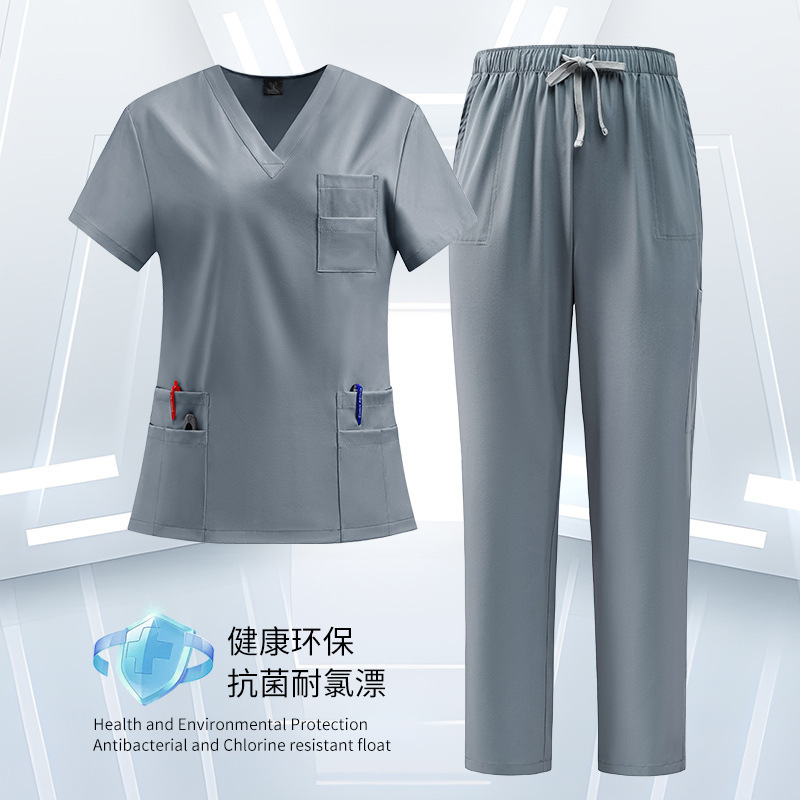 Hand-washing clothes quick-drying surgical clothes oral nurse's clothes doctor's work clothes pet hospital work clothes Amazon cross-border