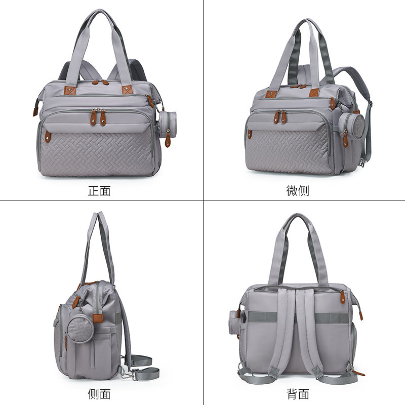 ポータブルハンドヘルドママバッグ、ダブルバックパック、ママのお出かけ収納バッグ、大容量のマザー＆ベビーバッグ、おむつ収納バッグ|undefined