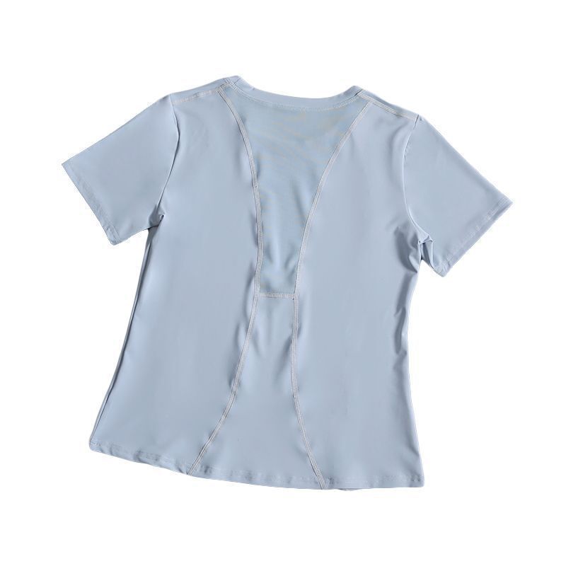 [Direct from the Factory] Summer Quick-Drying Yoga Wear T-Shirt for Gym Sports, Morning Running, Breathable Short-Sleeved Women's Wear