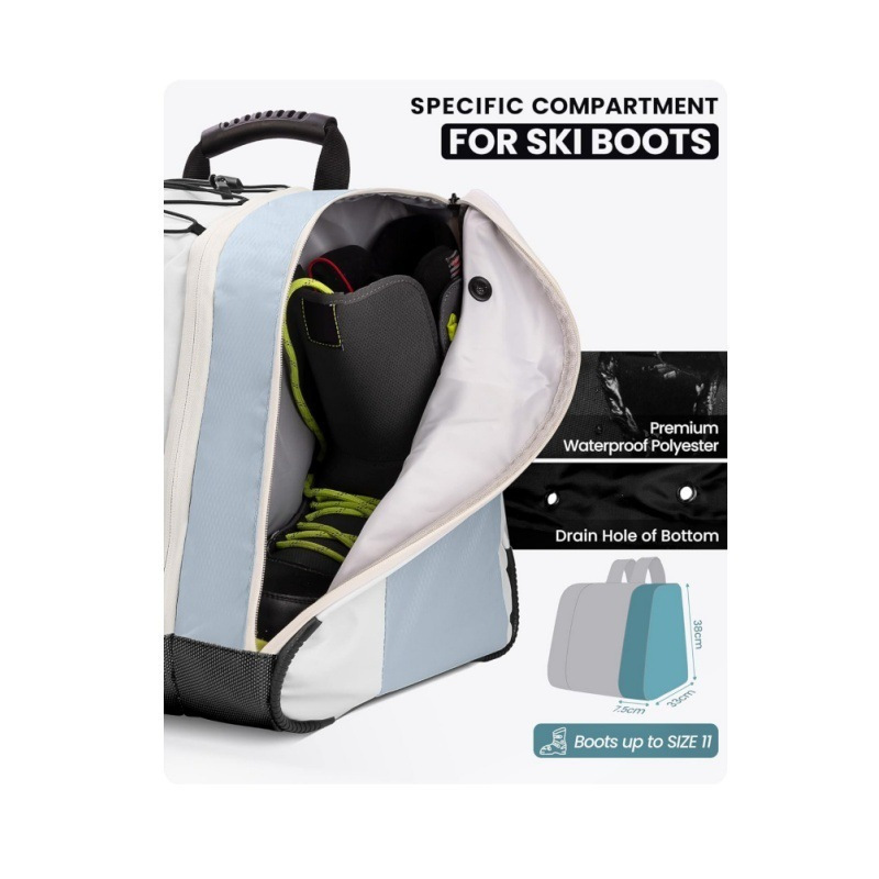 Amazon nuevo paquete de esquí deportivo al aire libre paquete de patines de gran capacidad multifuncional de hombro mochila de almacenamiento de esquí
