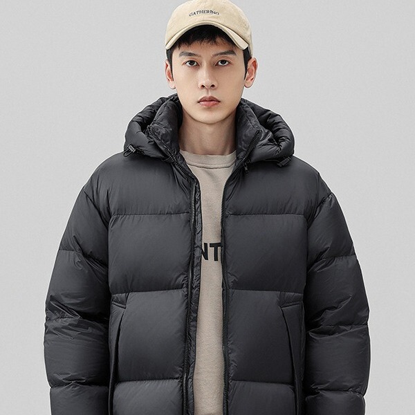 Down jacket men's and women's coat warm winter new cold-proof fashion brand all-match fashion casual hot hooded