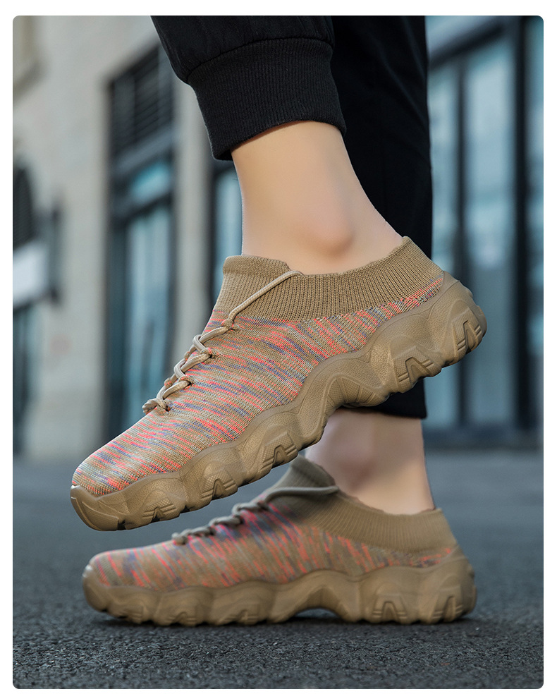 Summer Cross-border Large-size Versatile Fly-knit Breathable Lightweight Sports Casual Couples Outdoor Walking_vogvips.com