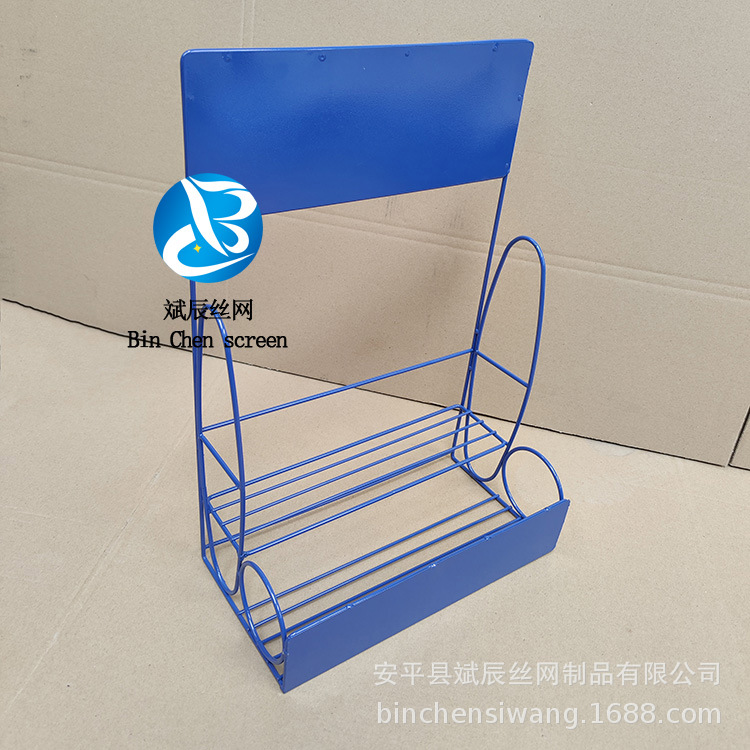 工厂加工供应商超桌面饮料陈列架 铁丝产品展示架 铁线迷你货架