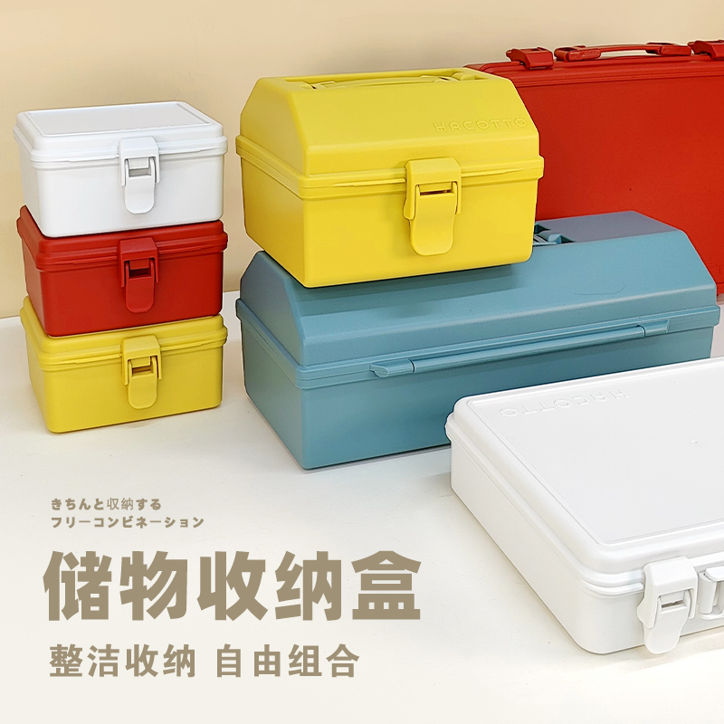 Tianma Co., Ltd. caja de herramientas de mano caja de medicinas caja de acabado roja caja de almacenamiento de piezas de plástico