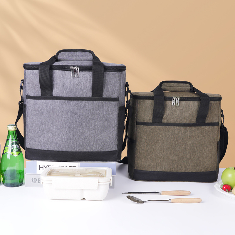 Bolsa de almuerzo de gran capacidad de Oxford, bolsas de almuerzo de gran capacidad, bolsas de hielo de picnic al aire libre, bolsas de almacenamiento transfronterizas, bolsas de almuerzo