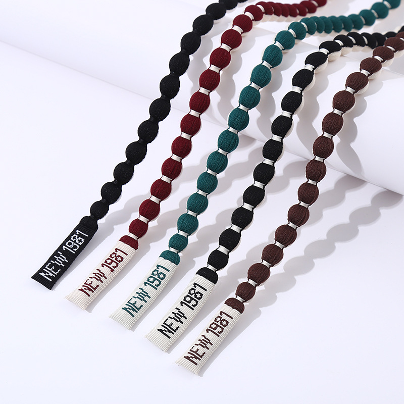 厂家现货提花灯笼绳高弹涤纶手提绳扭绳礼盒拎袋纸袋多色提绳批发