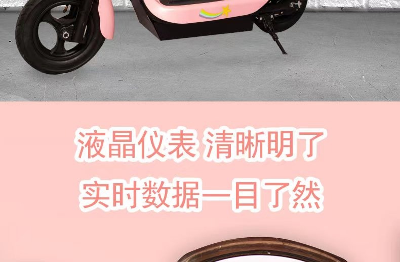 Suitable for Little Dolphin electric vehicle, mini foldable unisex scooter, small two-wheeled electric bike with lightweight lithium battery