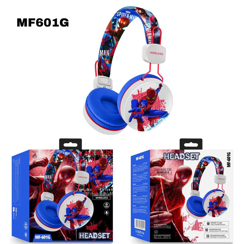 Cross-border New MF601 Series Creative Cartoon Pattern Kidsren's Student Head-mounted Bluetooth Headset Stereo