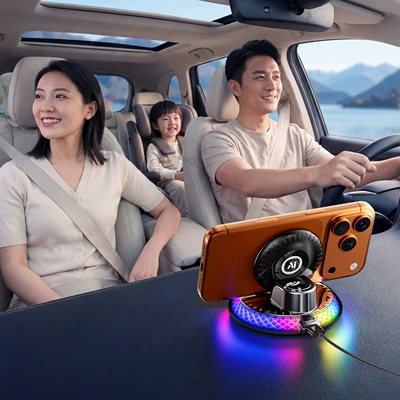 Navigation Holder with Automatic Clamping — Car phone holder