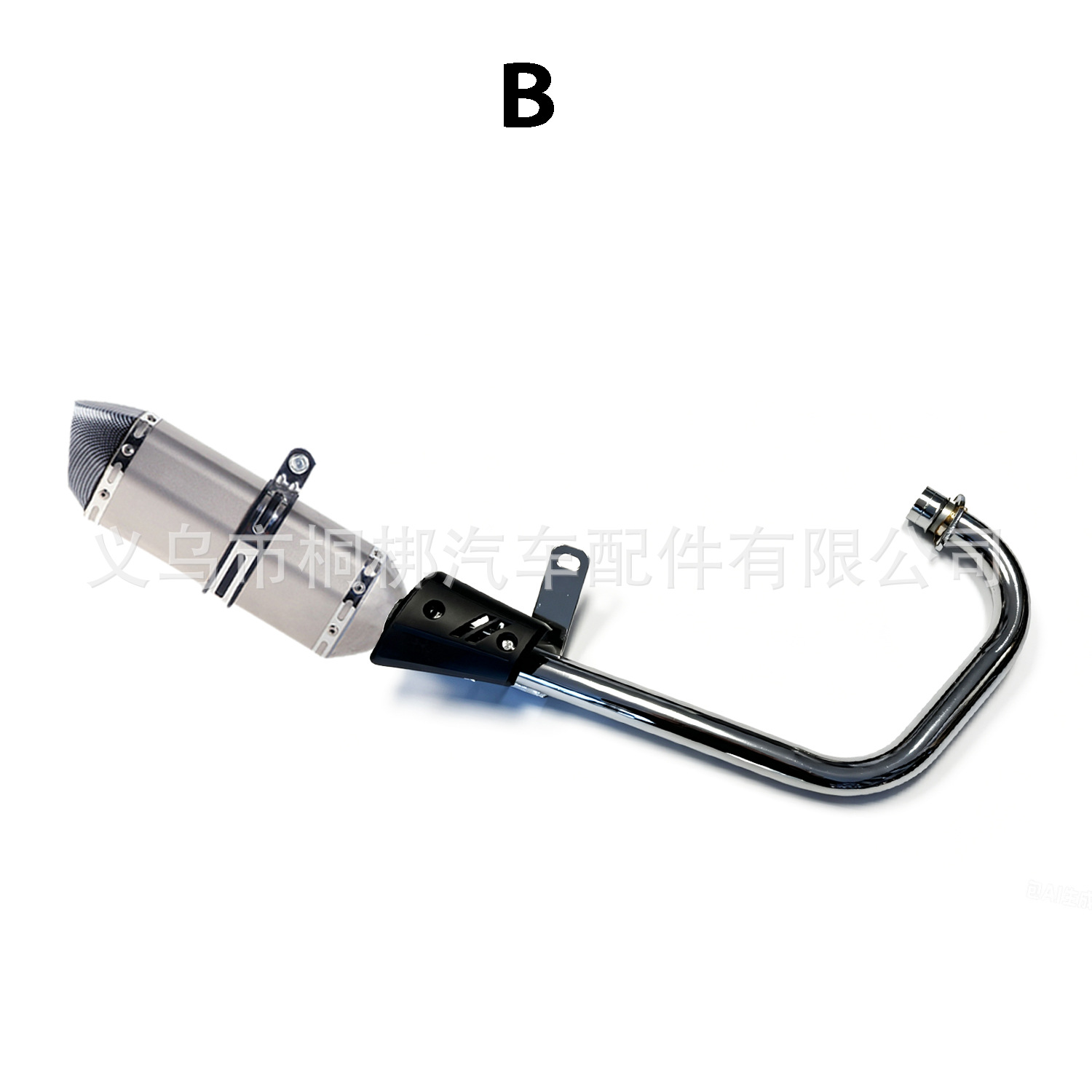 Motorcycle exhaust pipe suitable for Honda CG125 CG 125, complete motorcycle exhaust system with silencer